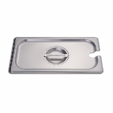 Culinary Essentials, 1/3 Size Slotted Steam Table Pan Cover, Flat, 22 Gauge, 18/8 S/S