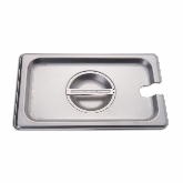 Culinary Essentials, 1/4 Size Slotted Steam Table Pan Cover, Flat, 22 Gauge, 18/8 S/S