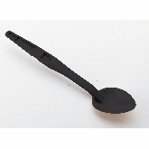 Cambro, Solid Deli Spoon, 13", Black, Polycarbonate, Notched Back