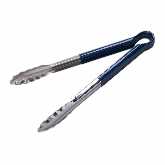 Culinary Essentials, Utility Tong, 12"L, S/S, Blue Handle