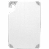 San Jamar, Saf-T-Grip Cutting Board, White, 18" x 24" x 1/2"