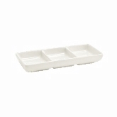 FOH, 3-Compartment Dish, Euro, Eurowhite, 3 oz