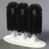 Carlisle Sparta Glass Washer Brush, 8" Triple, Black