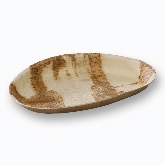 PacknWood, Tray, Palm Leaf, Egg Shaped, 10.2" x 6.3" x 1"