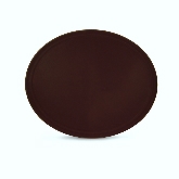 Vollrath Tuf Glas Serving Tray, Oval, Lined, Stain and Odor Resistant, Fiberglass, Brown