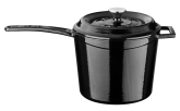 Arcata, Cast Iron Sauce Pan, Round, 3.4 qt, Black