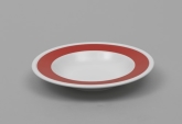 Alani, Rim Soup Plate, 9", Thick Rim, Tempo Red