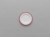 Alani, Round Plate, 6 1/2", Thin Rim, Tempo Red