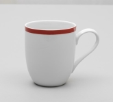 Alani, Mug, 12 oz, 3 3/8" x 4", Thin Rim, Tempo Red