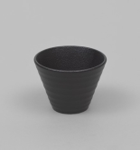 Ariane, Stackable Conical Bowl, 8.5 oz, 4 1/4" dia. Artisan, Black Dazzle