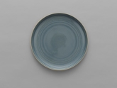 Ariane, Coupe Plate, 11 3/4" dia., Artisan, Sapphire