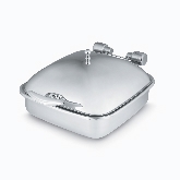 Vollrath Intrigue Induction Square Chafer, 6 qt, w/Porcelain Food Pan, Removable Cover