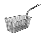 FMP, Fry Basket, Twin, Rectangular, Nickle Plated, 12 7/8" x 6 1/2" x 5 3/8"