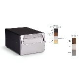 Vollrath Napkin Dispenser, Wall Mounted, 11 11/16" x 8" x 6", Top Dispensing, Black