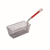 Culinary Essentials, Fryer Basket, 13 1/4"D x 6 1/2"W x 5 13/16"H, Green Coated Handle