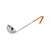 Culinary Essentials, Ladle, 8 oz, Orange Coated Handle