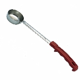 Culinary Essentials, Solid Portion Server, 2 oz, S/S, Red Handle