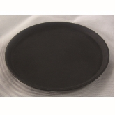 Culinary Essentials, Round Bar Service Tray, 16" dia., Black