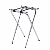 Culinary Essentials, Tray Stand, 31 1/8"H, Chrome-Plated, w/Cross Bars
