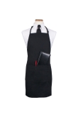 Culinary Essentials, 4-Pocket Extra Long Bib Apron, 26"W x 31"L, Black