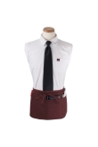 Culinary Essentials, 4-Pocket Waist Apron, 25"W x 11"L, Burgundy