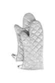 Culinary Essentials, Silicone Oven Mitt, 16", Forearm-Length, Silver