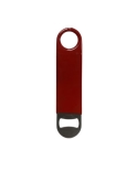 Culinary Essentials, Flat Bottle Opener, 7"L, S/S, Red Vinyl Coated