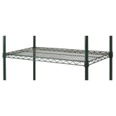 Culinary Essentials, Wire Shelf, 18" x 60", Green Epoxy Coated Finish