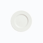 Syracuse, Wide Rim Plate, 10 1/2", Slenda, White Royal Rideau