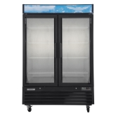 Kintera, Refrigerator Merchandiser, Two-Section, 48 cu ft, (2) Glass Door