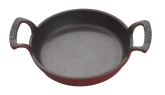 Arcata, Round Dish, 15 oz, 6 1/4" dia., Red Exterior, Cast Iron