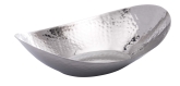 Arcata, Oval Bowl, 9 3/4" x 6 1/4" x 2 1/2", Hammered S/S