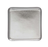 Arcata, Square Platter, 10" x 10", Hammered S/S