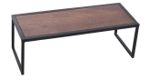 Arcata, Rectangular Riser, 14 3/4" x 5 3/4" x 5", w/Wood Top, Matte Black Frame