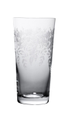 Crystalex, Beverage Glass, 13.50 oz, 6"H, w/Etched Decor
