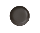 Ziena, Coupe Plate, 6 1/2" dia., Chocolate, Stoneware