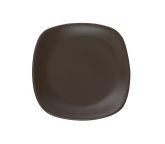 Ziena, Square Plate, 5 1/2" x 5 1/2", Chocolate, Stoneware