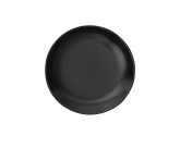 Ziena, Coupe Plate, 6 1/2" dia., Ebony, Stoneware