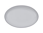 Alani, Oval Platter, 12 1/4", Blue Rim, Oasis