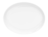 Venu, Oval Coupe Plate, Bone China, 11 3/4" x 9 1/2"