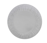 Arcata, Glass Plate, 5 7/8" dia., Clear, w/Interior Line Design