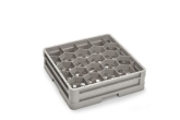 Culinary Essentials, 20-Comp Glass Rack, (1) 20-Comp Extender, Comp Size: 3 15/16" Hexagon, 4 13/16"H Max Inside, Open Bottom