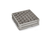 Culinary Essentials, 30-Comp Glass Rack, (3) 30-Comp Extenders, Comp Size: 3 3/16" Hexagon, 7 7/8"H Max Inside, Open Bottom &