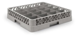Culinary Essentials, 20-Comp Cup Rack, Comp Size: 3 9/16" x 4 7/17", 5 3/8" Diagonal, 3"H Max Inside, Grey