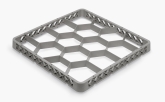 Culinary Essentials, 12-Comp Rack Extender, Comp Size: 4 13/16" Hexagon, Grey