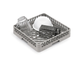 Culinary Essentials, Open Rack, 19 3/4"W x 19 3/4"D x 4"H, 3 1/4"H Inside, Grey