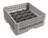Culinary Essentials, 20-Comp Cup Rack, (2) Open Extenders, Comp Size: 3 9/16" x 4 7/17", 6 3/8"H Max Inside, Grey