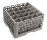 Culinary Essentials, 25-Comp Glass Rack, (4) 25-Comp Extenders, Comp Size: 3 1/2" Square, 9 7/16"H Max Inside, Open Bottom &