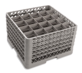 Culinary Essentials, 25-Comp Glass Rack, (5) 25-Comp Extenders, Comp Size: 3 1/2" Square, 11"H Max Inside, Open Bottom & Sidewall