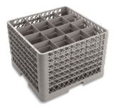 Culinary Essentials, 16-Comp Glass Rack, (6) 16-Comp Extenders, Comp Size: 4 3/8" Square, 12 9/16"H Max Inside, Open Bottom &